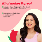 PLIX The Plant Fix Pomegranate 1% Retinol & 1% Bakuchi Oil Anti Ageing Night Cream - Distacart