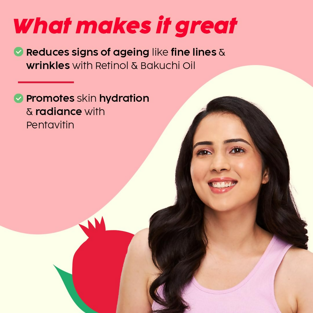 PLIX The Plant Fix Pomegranate 1% Retinol & 1% Bakuchi Oil Anti Ageing Night Cream - Distacart