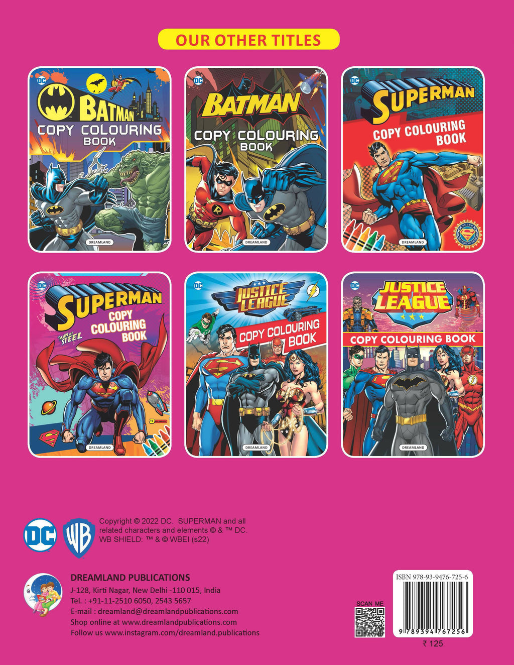 Dreamland Superman Copy Colouring Book : Children Drawing, Painting and Colouring Book - Distacart