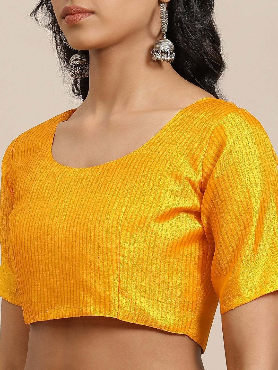 Saree Mall Red & Off-White Dyed Effect Saree - Distacart