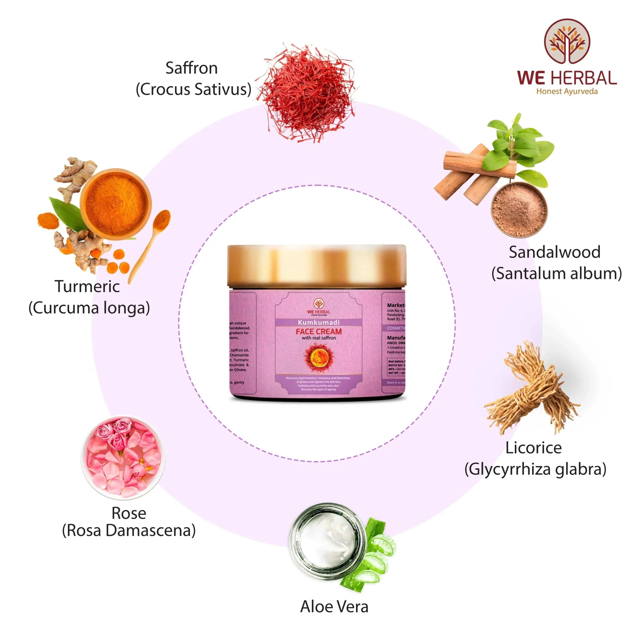 We Herbal Kumkumadi Face Cream: An Ayurvedic Solution For Modern Radiant Revitalized Skin