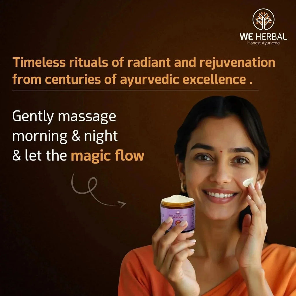 We Herbal Kumkumadi Face Cream: An Ayurvedic Solution For Modern Radiant Revitalized Skin