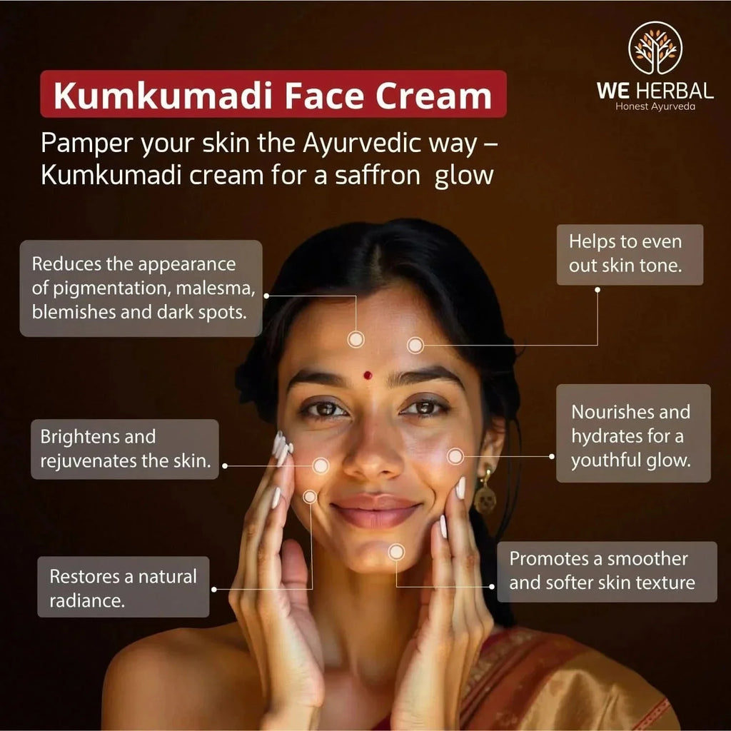 We Herbal Kumkumadi Face Cream: An Ayurvedic Solution For Modern Radiant Revitalized Skin