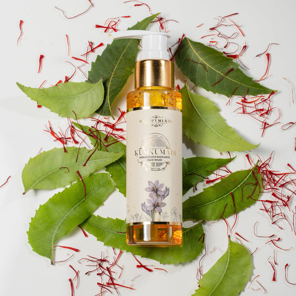 Haappyherbs Kumkumadi Miraculous Radiance Face Wash - Distacart