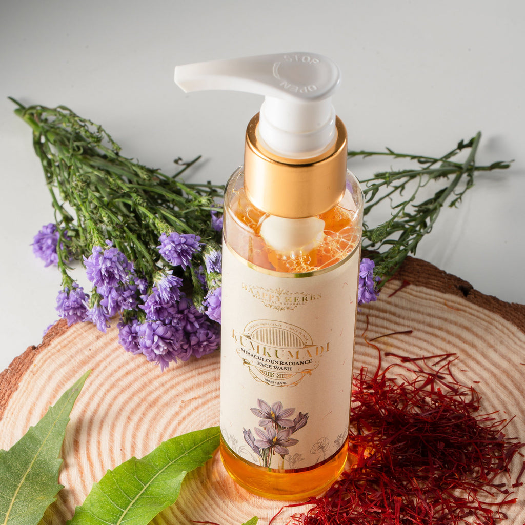 Haappyherbs Kumkumadi Miraculous Radiance Face Wash - Distacart