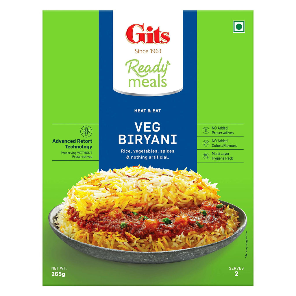 Gits Ready to Eat Veg Biryani Pure Veg - Distacart