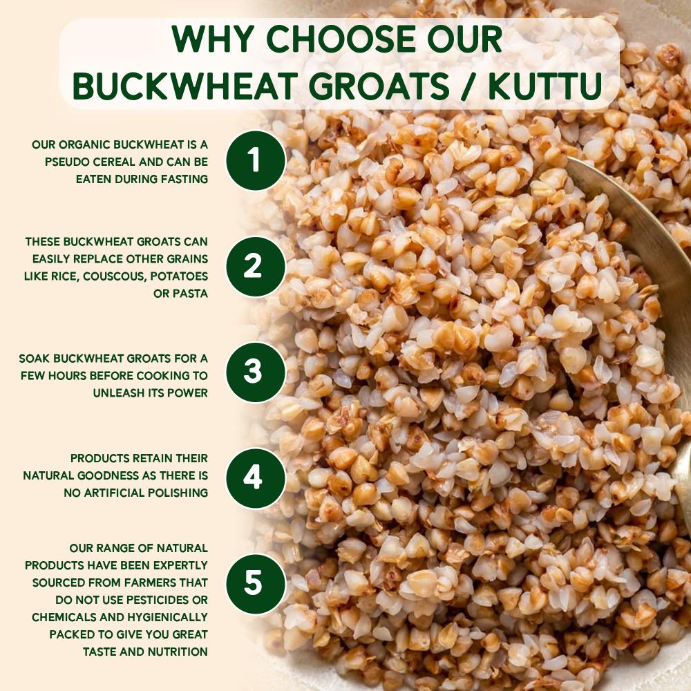 IKAI Organic Buckwheat Groats Kuttu - Distacart