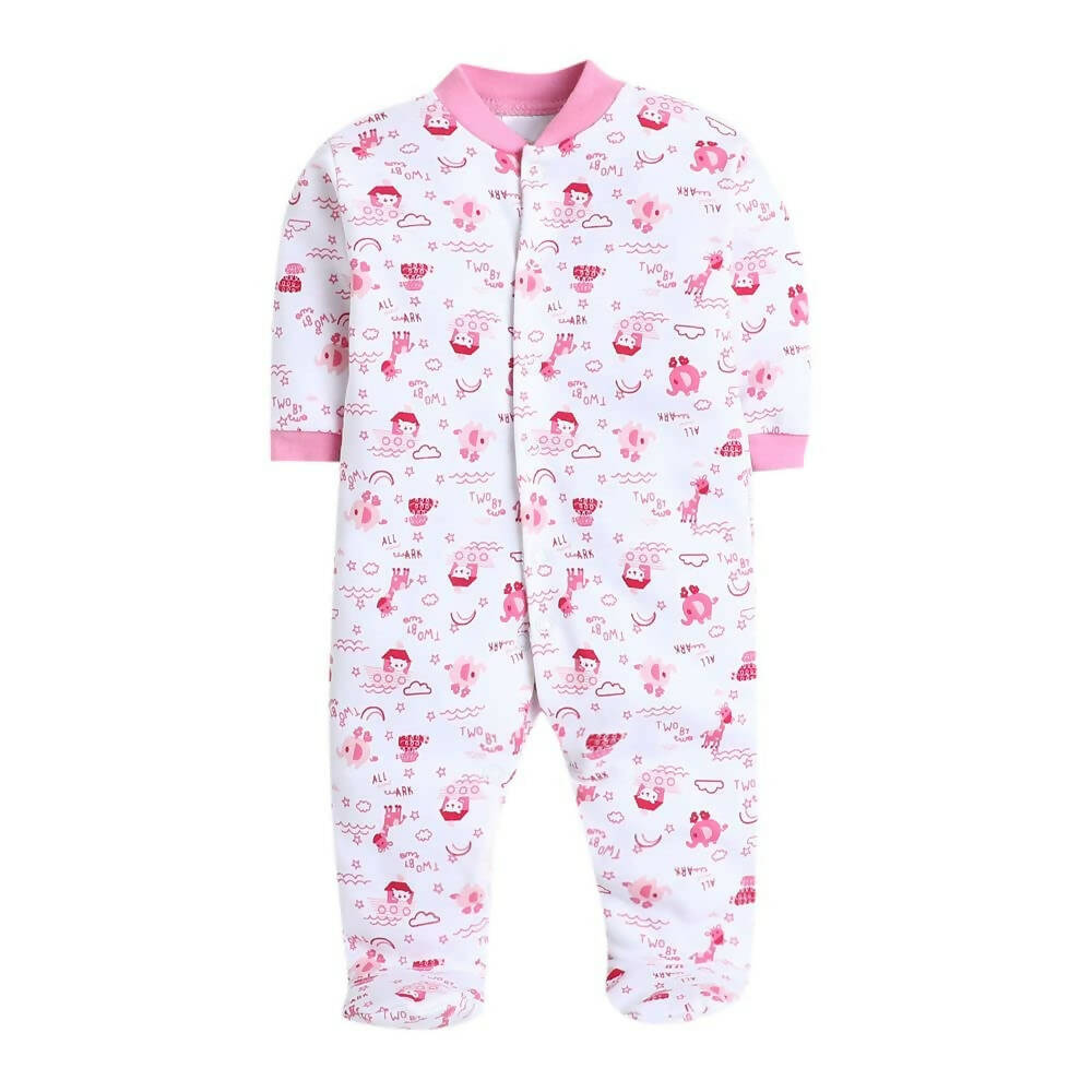 Daddy - G Rompers/Sleepsuits/Jumpsuit /Night Suits for New Born Babies - Pink