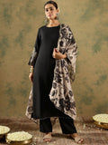 Indo Era Round Neck Straight Kurta With Trousers & Dupatta - Distacart