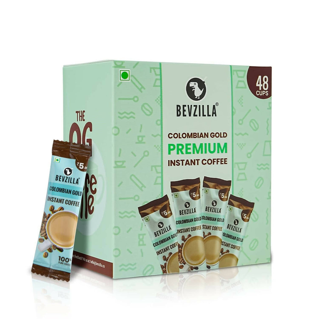 Bevzilla Instant Coffee Powder Sachets (Colombian Gold)