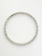 NVR Women's Set of 4 Silver-Plated CZ Stone-Studded Handcrafted Bangles - Distacart