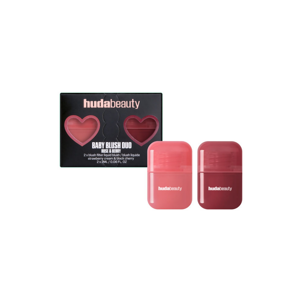 Huda Beauty Baby Blush Duo - Rose & Berry