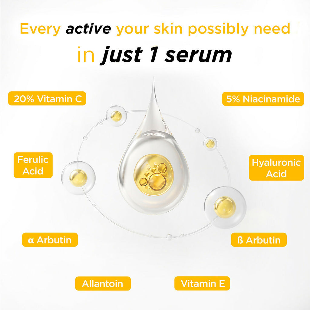SkinLuv Brightis Glow Boosting Face Serum Vitamin C + Niacinamide + Hyaluronic Acid