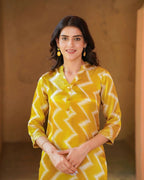 Aayaa Pure Muslin printed Kurti & Pant - Multi Color