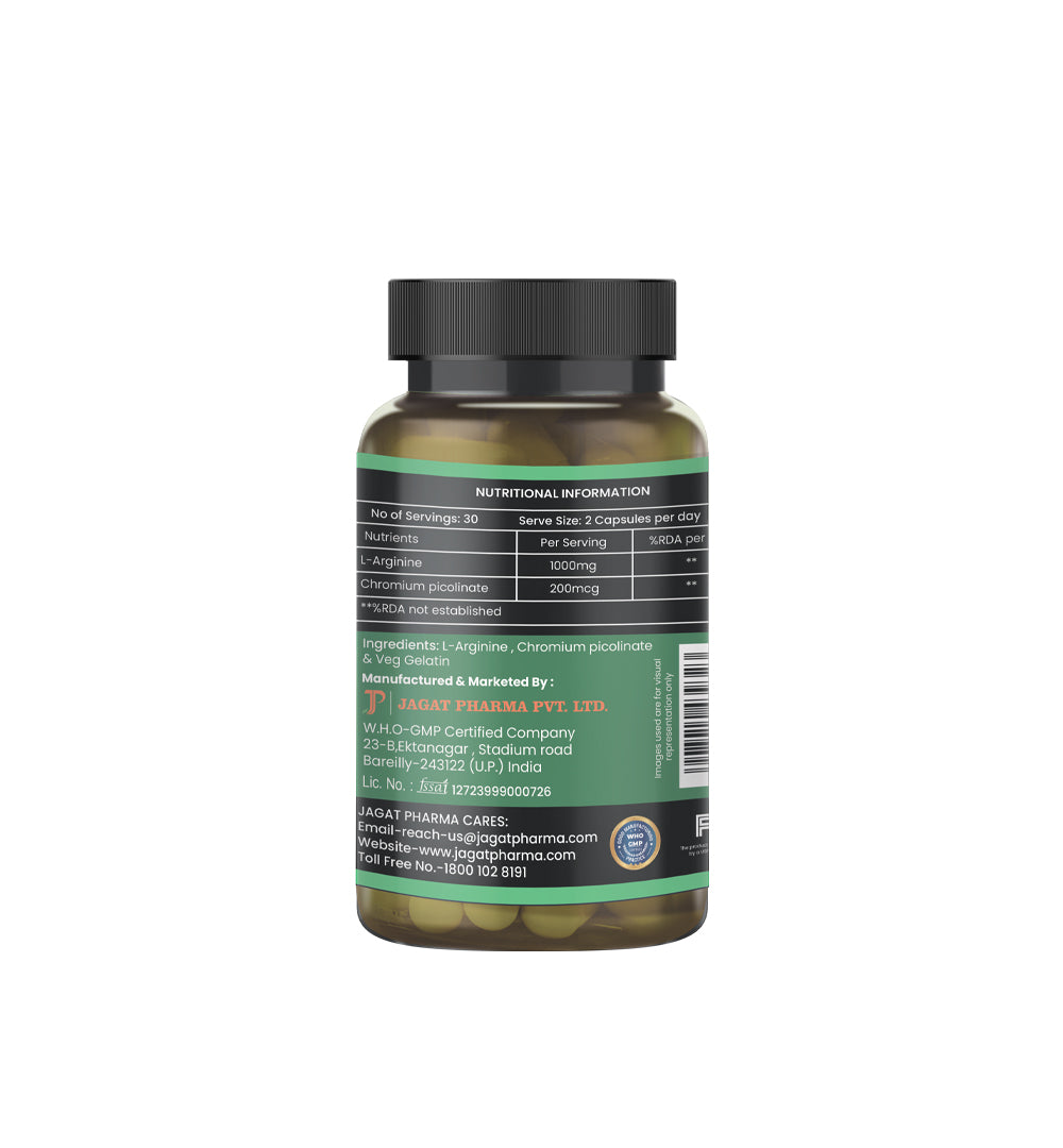 Jagat Pharma L-Arginine 1000mg Capsules