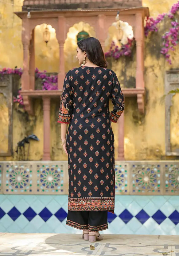 Juniper Women Viscose Rayon Kurta Palazzo Dupatta Set - Distacart
