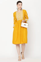 PAVONINE Gajri Color Burfi Design Embroidery Dress For Women - Distacart