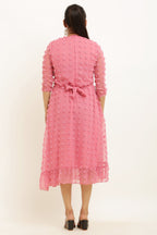 PAVONINE Buta-Design Peach Dress For Girls & Women - Distacart