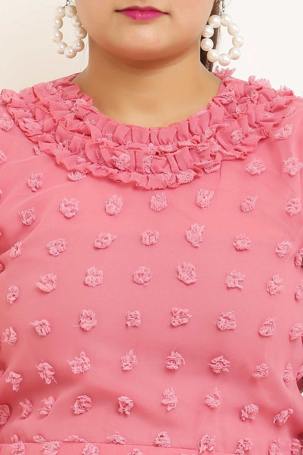 PAVONINE Buta-Design Peach Dress For Girls & Women - Distacart