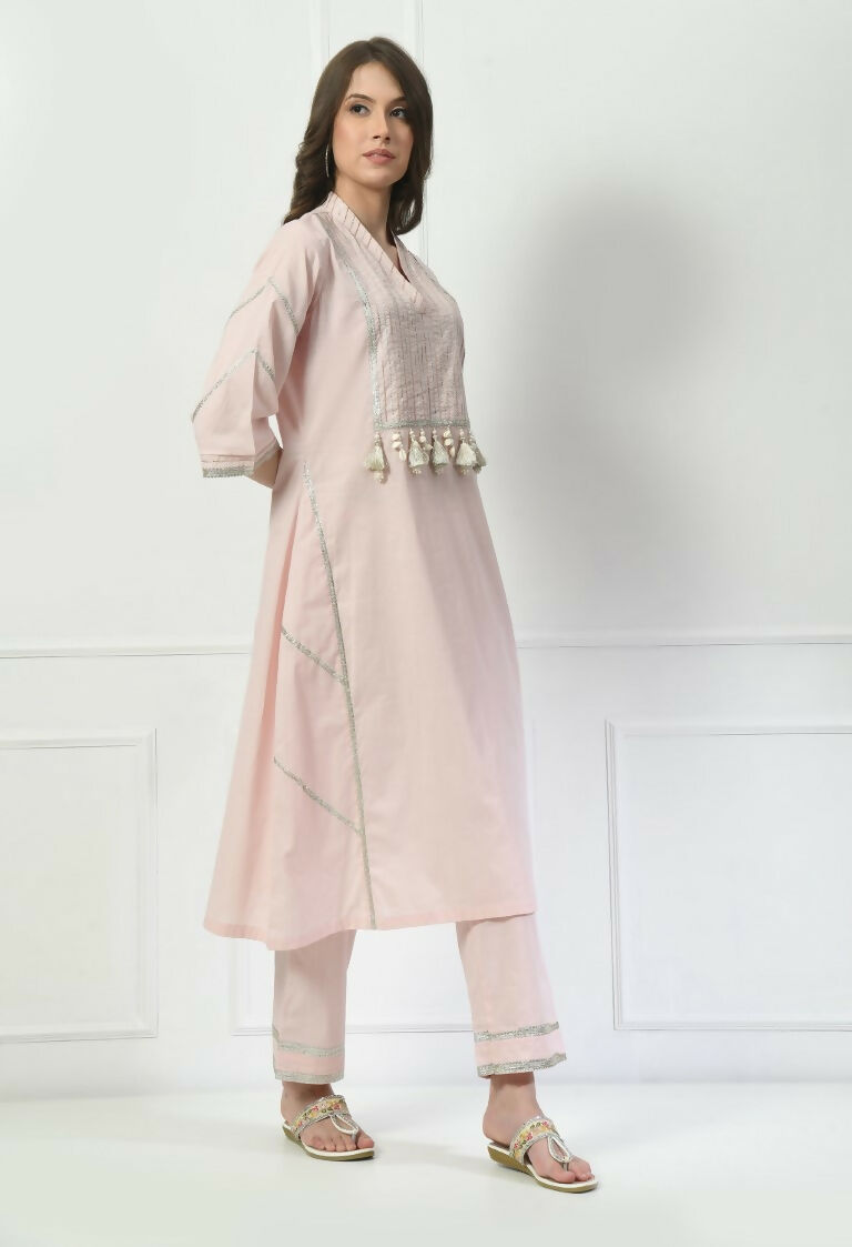 Joban Fashion Cream Cotton Kurta Set