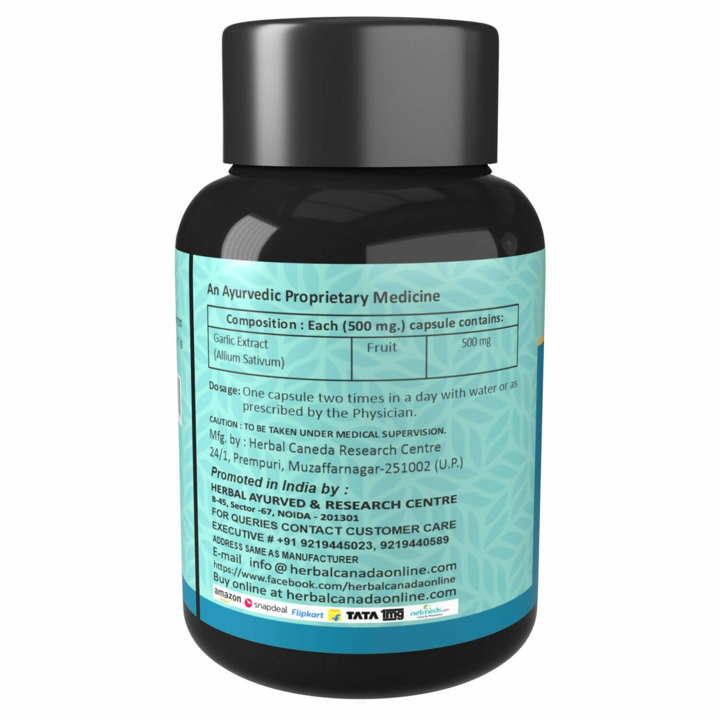Herbal Canada Garlic Capsules - Distacart