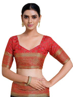 Mimosa Women's Kanjivaram Art Silk Black Saree - Distacart
