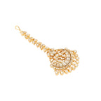 Nuyug 22K Gold-Plated Kundan Studded Maang Tikka Head Jewellery - Distacart