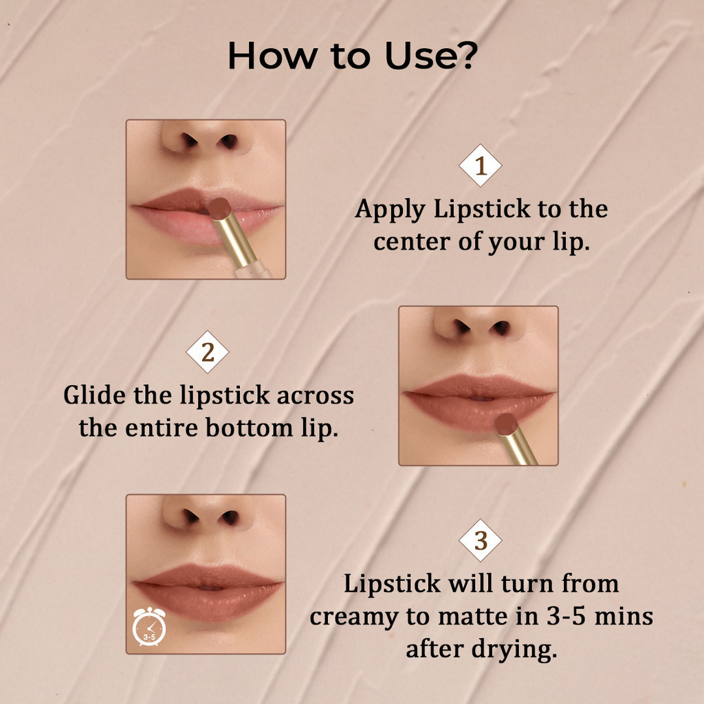 The Natural Wash Silky Matte Fusion Longstay Bullet Lipstick - Solar Rust