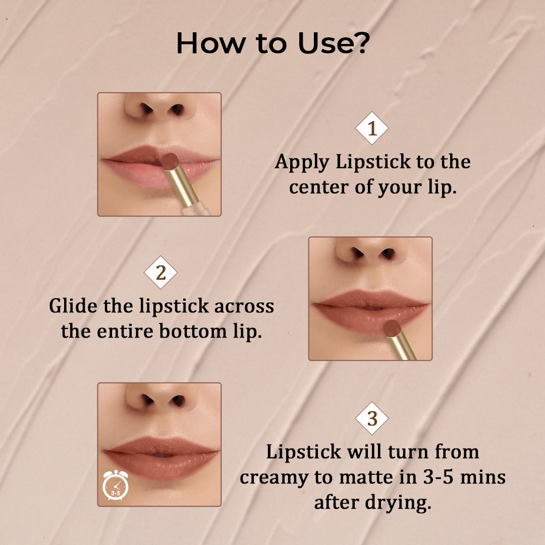 The Natural Wash Silky Matte Fusion Longstay Bullet Lipstick - Solar Rust