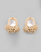 VOJ Gold-Polished Kundan Studded Choker And Earrings Set