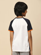 Fancode Kids Mumbai Indians IPL Graphic Printed Round Neck Cotton T-Shirts