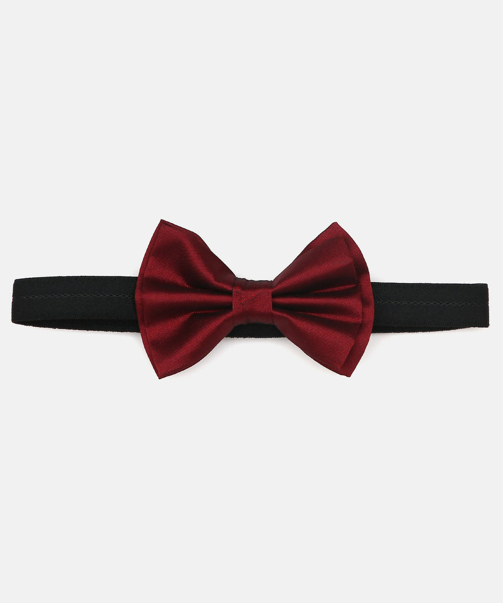 Manet Boys Solid Double Layer Bow - Maroon