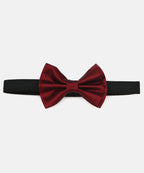 Manet Boys Solid Double Layer Bow - Maroon