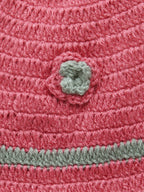 Chutput Kids Pink Coloured Mermaid Design Solid Wool Frock