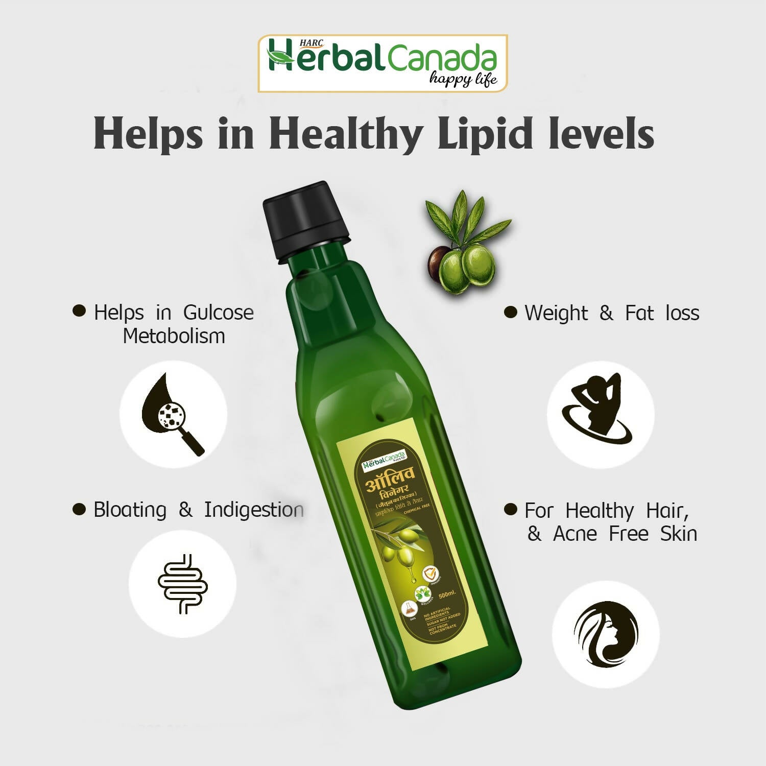 Herbal Canada Olive Vinegar - Distacart