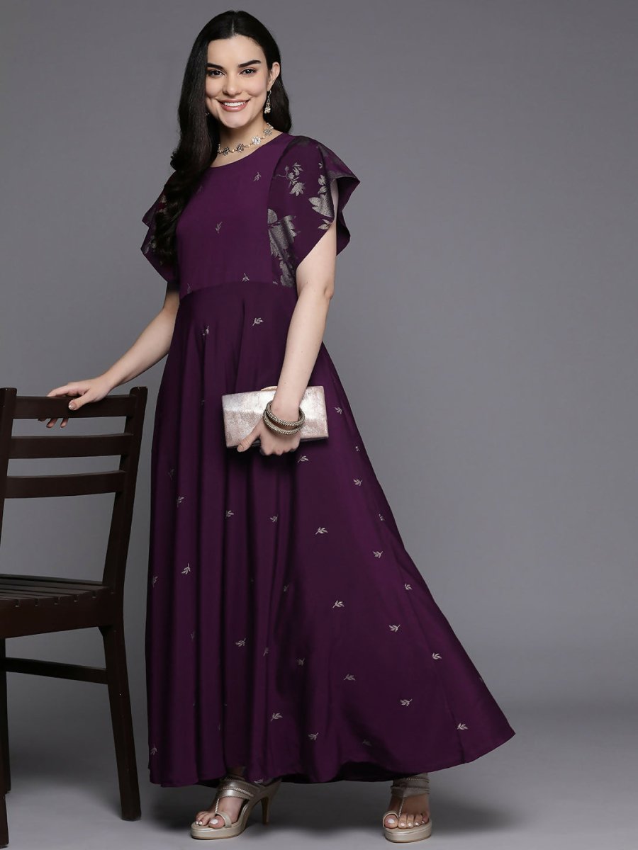 Ahalyaa Women's Traditional wear Kurta Set - Burgundy