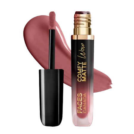 Faces Canada Comfy Matte Wow Liquid Lipstick - Tea Rose 12