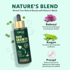 Orgatre Hair Growth Serum Powered with 3% Redensyl, 4% Anagain, 3% Procapil, 1% Capilia Longa and Rosemary Oil - Distacart