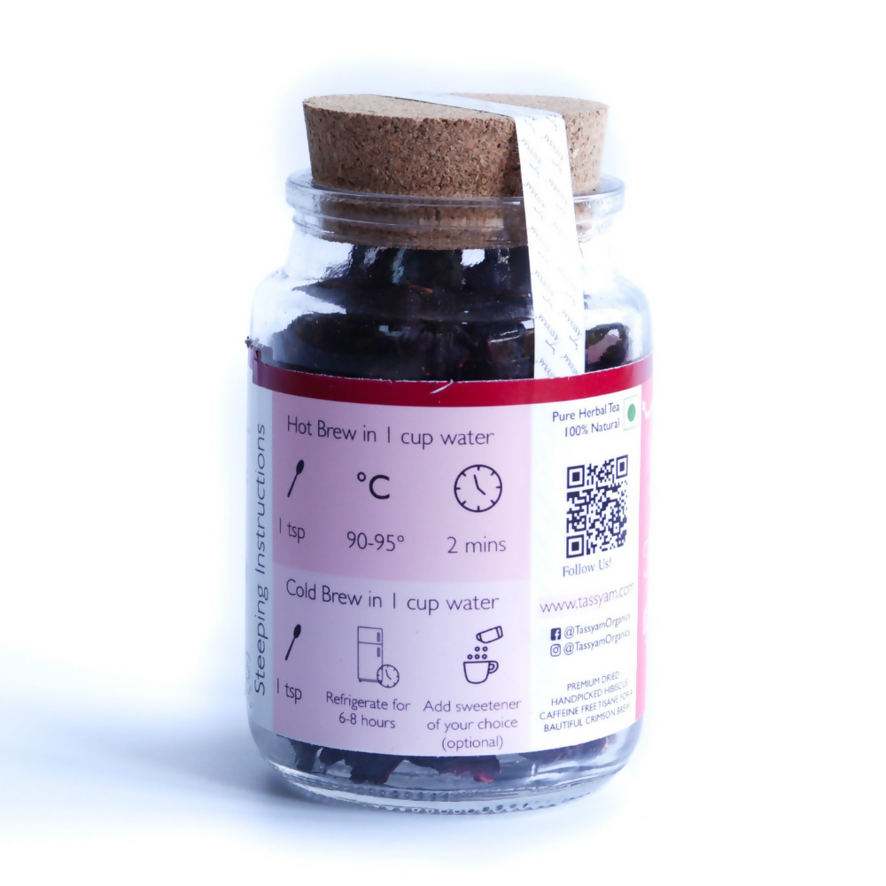 Tassyam Organics Habibi Hibiscus Petals Herbal Tisane - Distacart