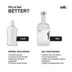 Salt. Oral Care Balance Mouthwash Natural Alkaline Probiotic Mouthwash with Basil Mint
