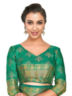 Mimosa Women's Gold Kanchipuram Silk Saree - Distacart