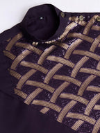 Vastranavya Traditional Festival Wear Pure Silk Thread & Sequence Embroidered Work Kurta