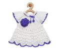 Chutput Kids Cute Design White Coloured Solid Frock