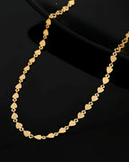VOJ Gold-Polished Heart Shaped Chan for Women