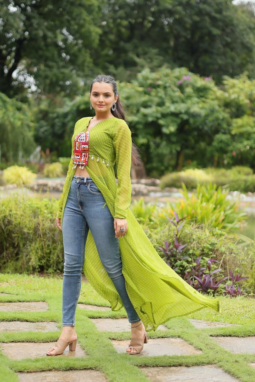 VN-KA-Navratri-1123-Parrot Green-1