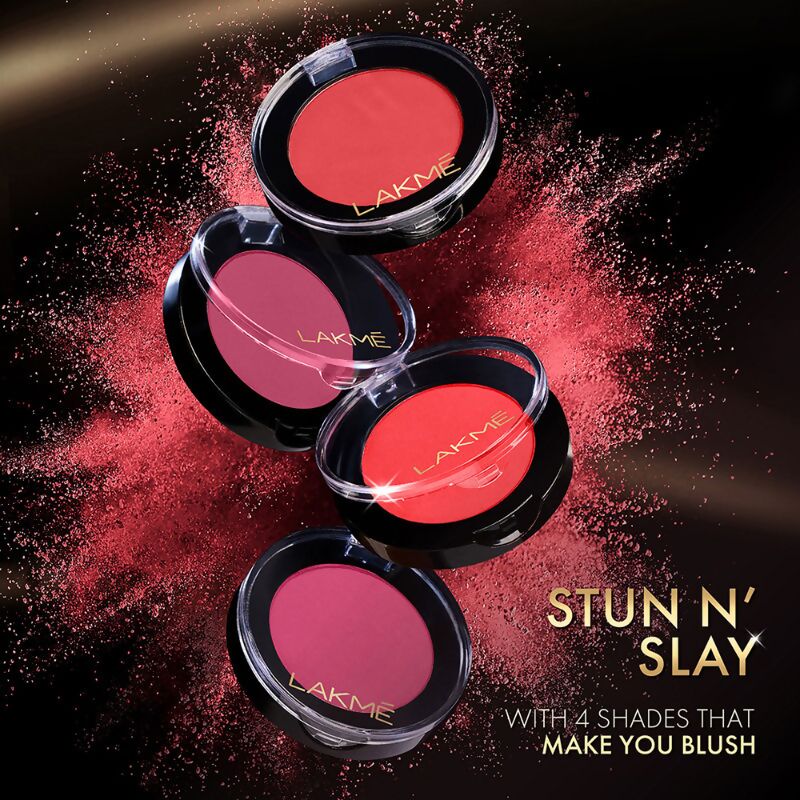 Lakme Face It Blush - Perfect Plum - Distacart