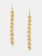 Ruby Raang Pearl And Stones Earrings - Distacart