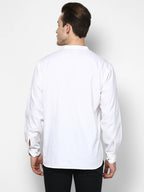 Even Apparels Band Collar White Color Pure Cotton Men's Kurta - Distacart