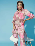 Myshka Women Multi - Printed Bling & Sparkly Co-Ords - Distacart