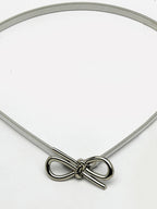 NVR Women Circular Silver Plated Stretchable Metal Belt